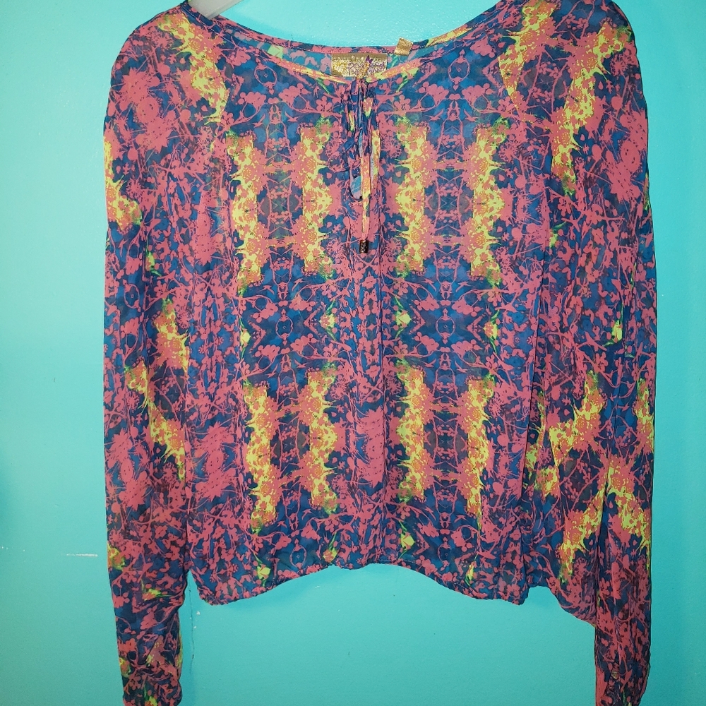 Sheer princess vera wang shirt